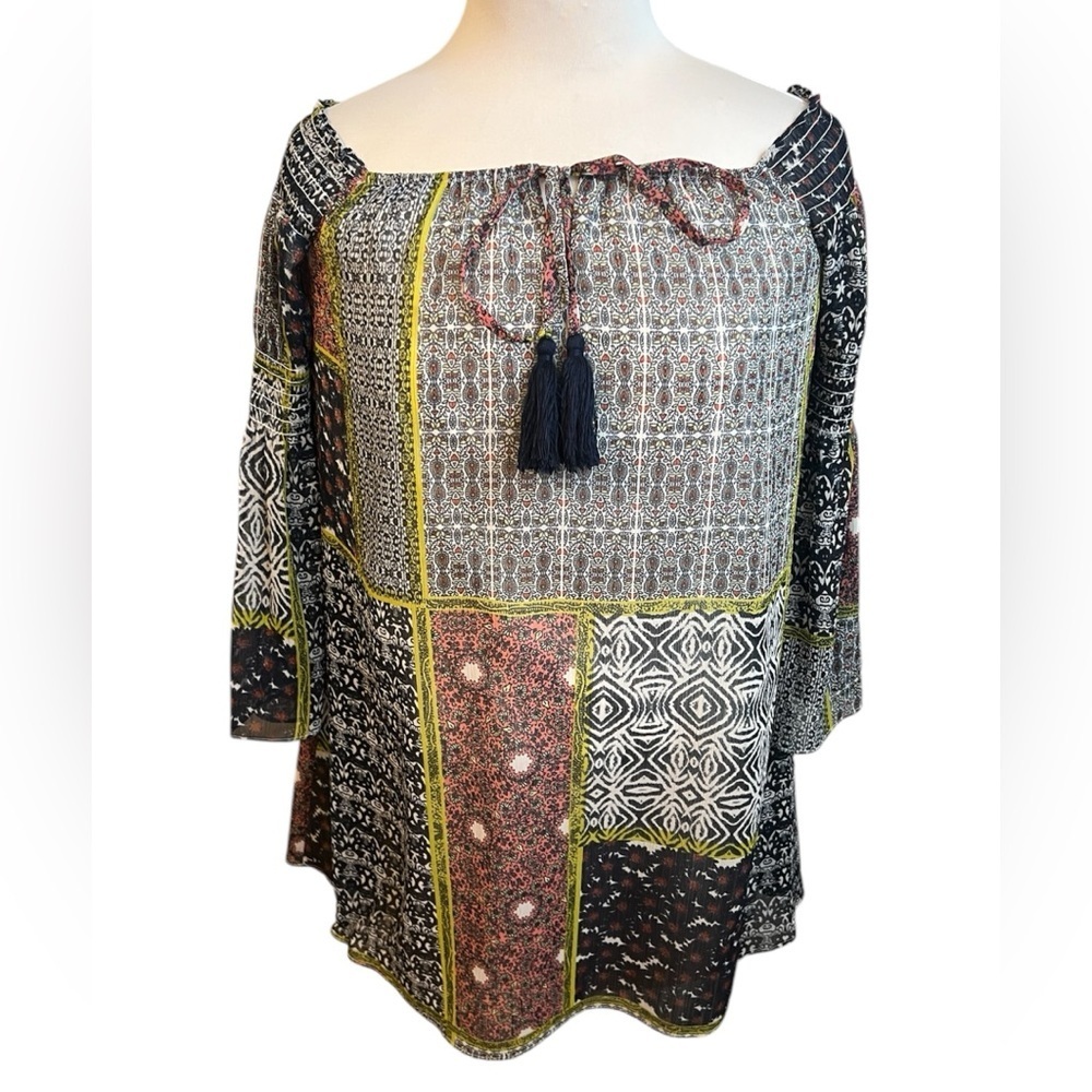 Likely Barrow Patchwork Off Shoulder Mini Dress -… - image 3